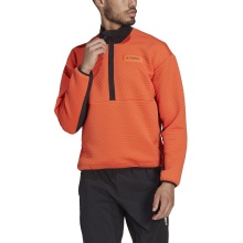 adidas Fleecepullover Terrex Utilitas Hike Half-Zip orange Herren